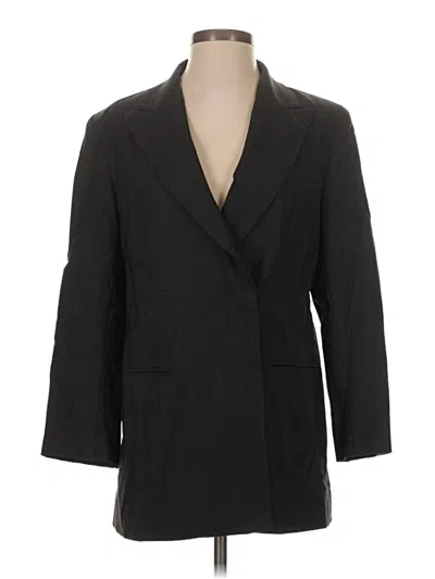 Pre-owned Dkny Wool Blazer Jacket In Gray