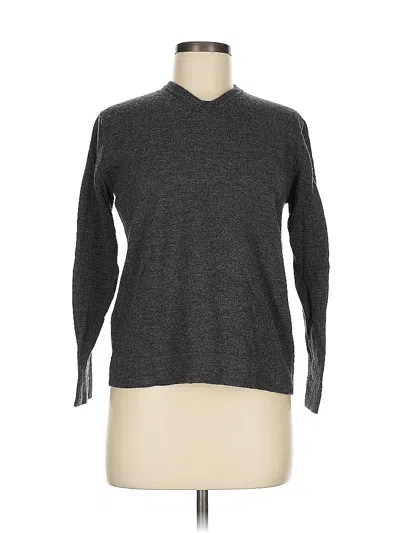 Pre-owned Dkny Wool Pullover Sweater In Gray