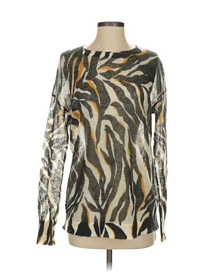 Pre-owned Dkny Wool Pullover Sweater In Silver