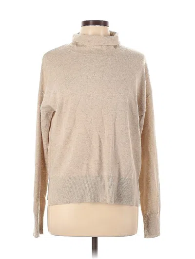 Pre-owned Dkny Wool Pullover Sweater In White