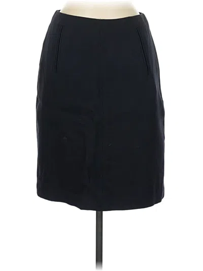 Pre-owned Dkny Wool Skirt In Black