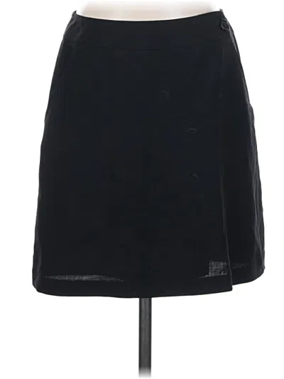 Pre-owned Dkny Wool Skirt In Black
