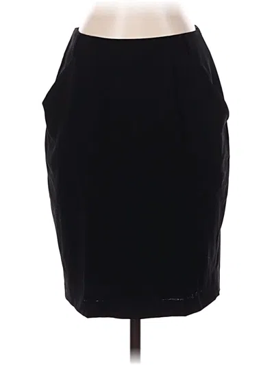 Pre-owned Dkny Wool Skirt In Black