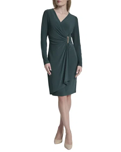 Dkny Wrap Dress In Green