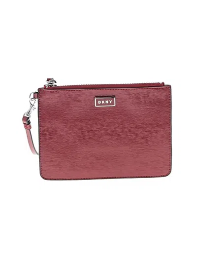 Pre-owned Dkny Wristlet In Red