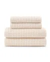Dkny Pure Yarn Dyed Waffle Cotton Bath And Hand Towel 4-piece Set