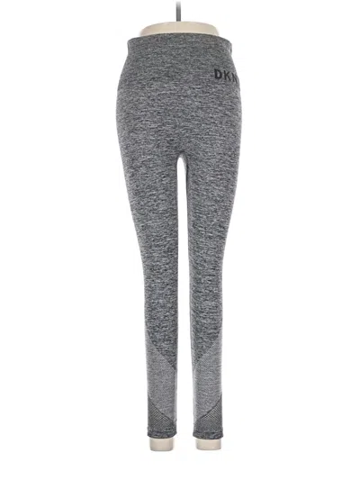Pre-owned Dkny Yoga Pants In Gray