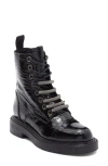 Dkny Zante Combat Boot In Black