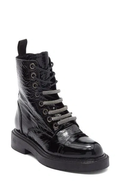 Dkny Zante Combat Boot In Black