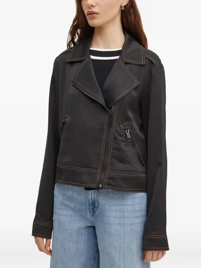 Dkny Zip-fastening Jacket In Black