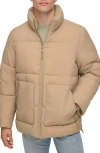 Dkny Zip Front Jacket In Neutral