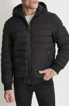 Dkny Zip Front Quilted Jacket In Black