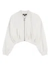 Dkny Zip Jacket In White