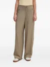 Dkny Zip-pocket Trousers In Neutral