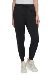 Dkny Zip Trim Joggers In Black