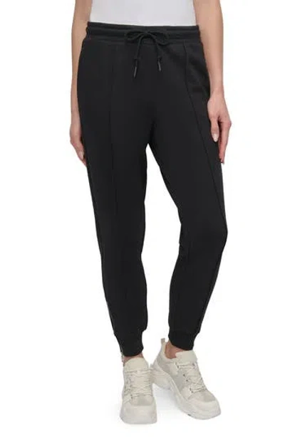Dkny Zip Trim Joggers In Black