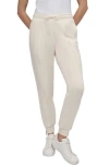 Dkny Zip Trim Joggers In Eggnog