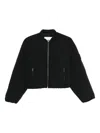 Dkny Zip-up Bomber Jacket In Black