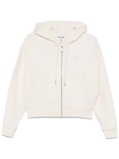 Dkny Zip-up Hoodie In Neutrals