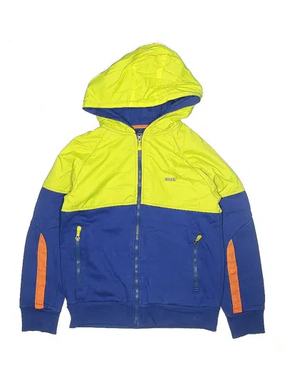Pre-owned Dkny Kids' Zip Up Hoodie In Yellow