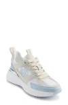 Dkny Zofi Platform Wedge Sneaker In Celeste