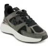 Dkny Zofi Womens Lace-up Manmade Casual And Fashion Sneakers In Gray