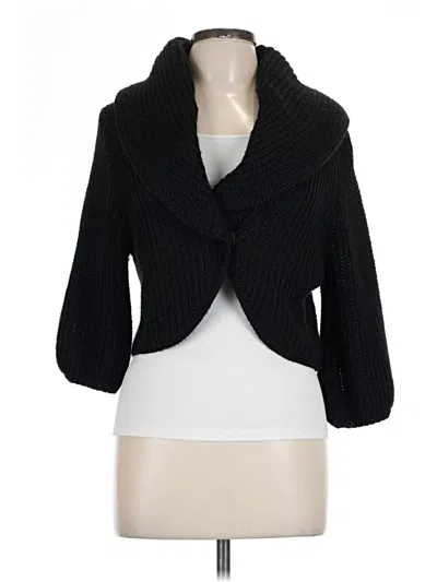 Pre-owned Dknyc 3/4 Sleeve Top Black Cowl Neck Tops