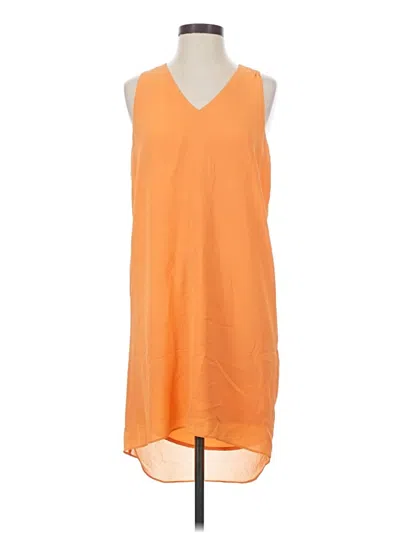 Pre-owned Dknyc Casual Dress In Orange