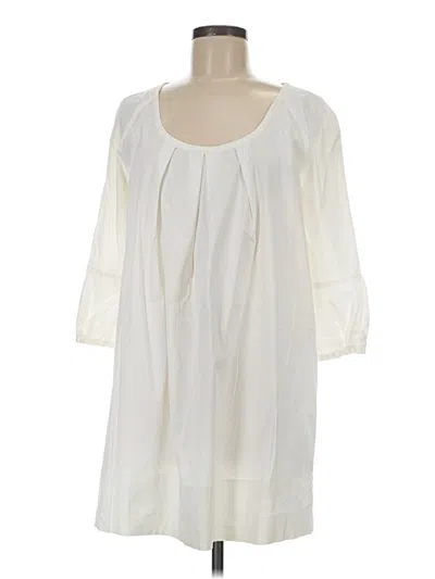 Pre-owned Dknyc Casual Dress In White