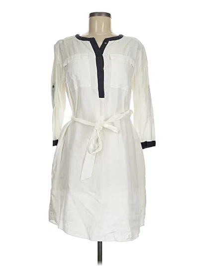 Pre-owned Dknyc Casual Dress In White