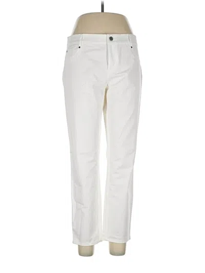 Pre-owned Dknyc Casual Pants In White