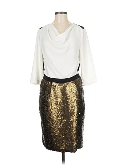 Pre-owned Dknyc Cocktail Dress In Gold