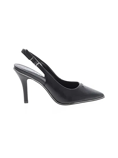 Pre-owned Dknyc Heels In Black