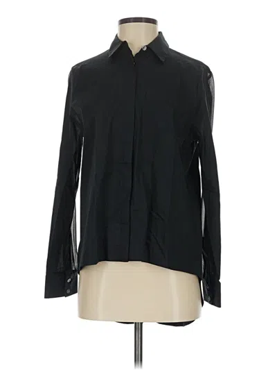 Pre-owned Dknyc Long Sleeve Blouse In Black