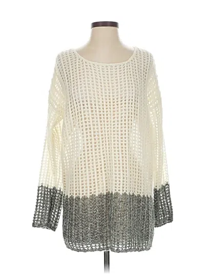 Pre-owned Dknyc Pullover Sweater In White