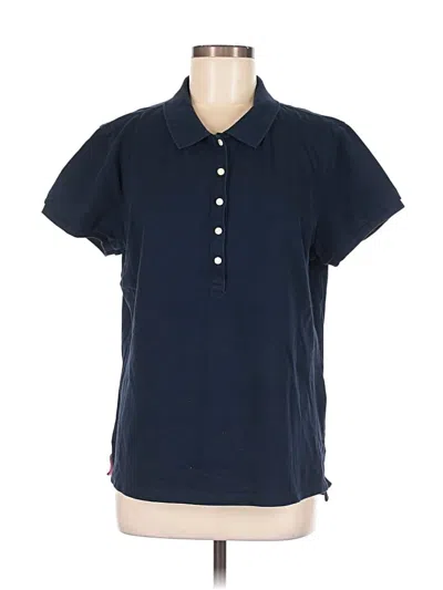 Pre-owned Dknyc Short Sleeve Polo Shirt In Blue