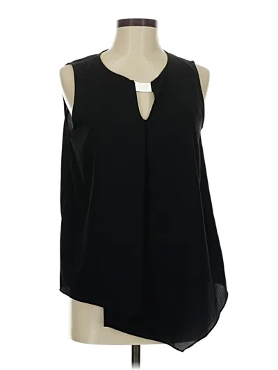 Pre-owned Dknyc Sleeveless Blouse In Black