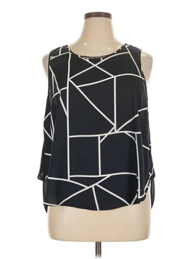 Pre-owned Dknyc Sleeveless Blouse In Black