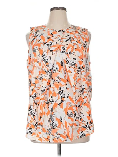 Pre-owned Dknyc Sleeveless Blouse In Orange