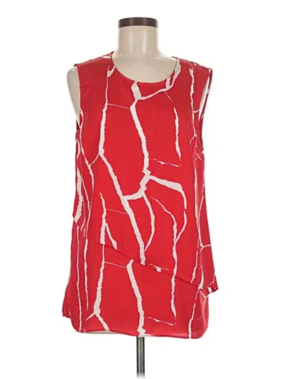 Pre-owned Dknyc Sleeveless Blouse In Red