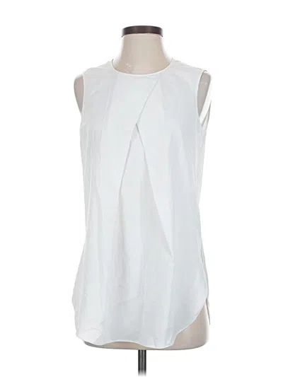 Pre-owned Dknyc Sleeveless Blouse In White