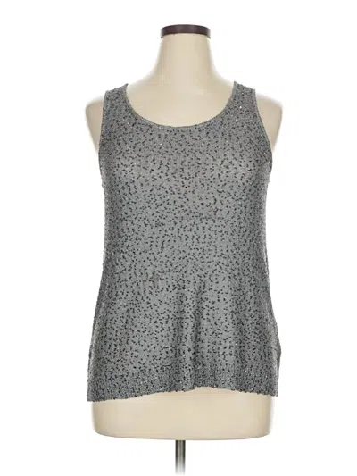 Pre-owned Dknyc Sleeveless Top Gray Halter Neckline Tops