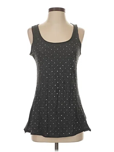 Pre-owned Dknyc Sleeveless Top Gray Scoop Neck Tops