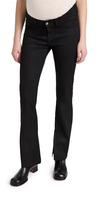 Dl Bridget Boot Maternity: Instasculpt 31' Jeans Black Coated (ultimate Coated)