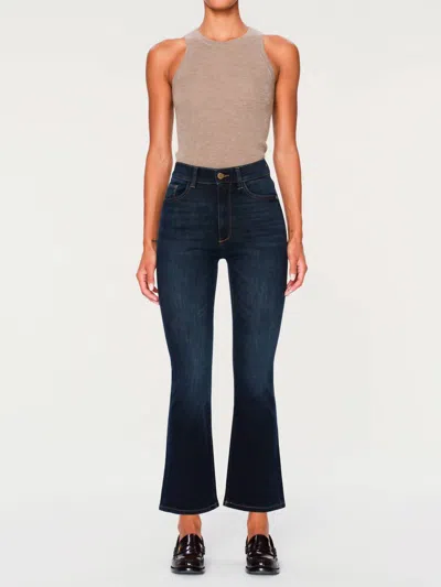 Dl1961 - Men's Halle Straight High Rise Instasculpt Jeans In Mediteranean In Blue