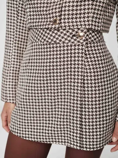 Dl1961 - Women's Andi Wrap Skirt In Black/white In Multi