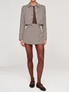 Dl1961 - Women's Andi Wrap Skirt Mini In Houndstooth In Multi