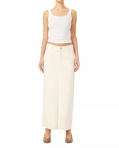 Dl1961 - Women's Asra Denim Maxi Skirt In Ecru