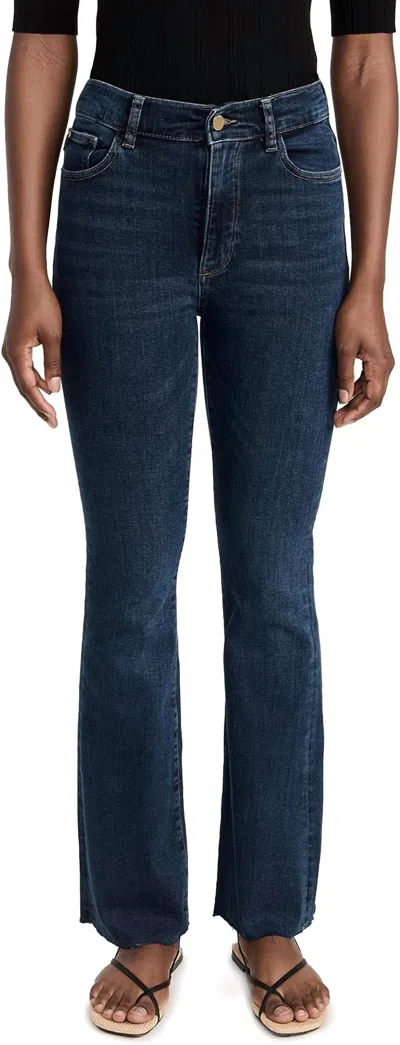 Dl1961 - Women's Bridget Boot High-rise Denim Jeans In Seacliff In Blue
