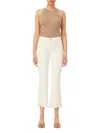 Dl1961 - Women's Bridget Boot High Rise Instasculpt Jeans In Milk Frayed In Beige